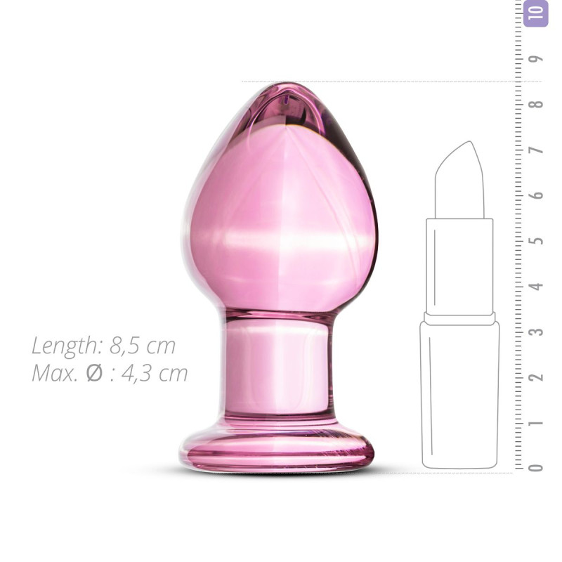 Розовая анальная пробка из стекла Gildo Pink Glass Buttplug No. 27 Розовая анальная пробка из стекла Gildo Pink Glass Buttplug No. 27