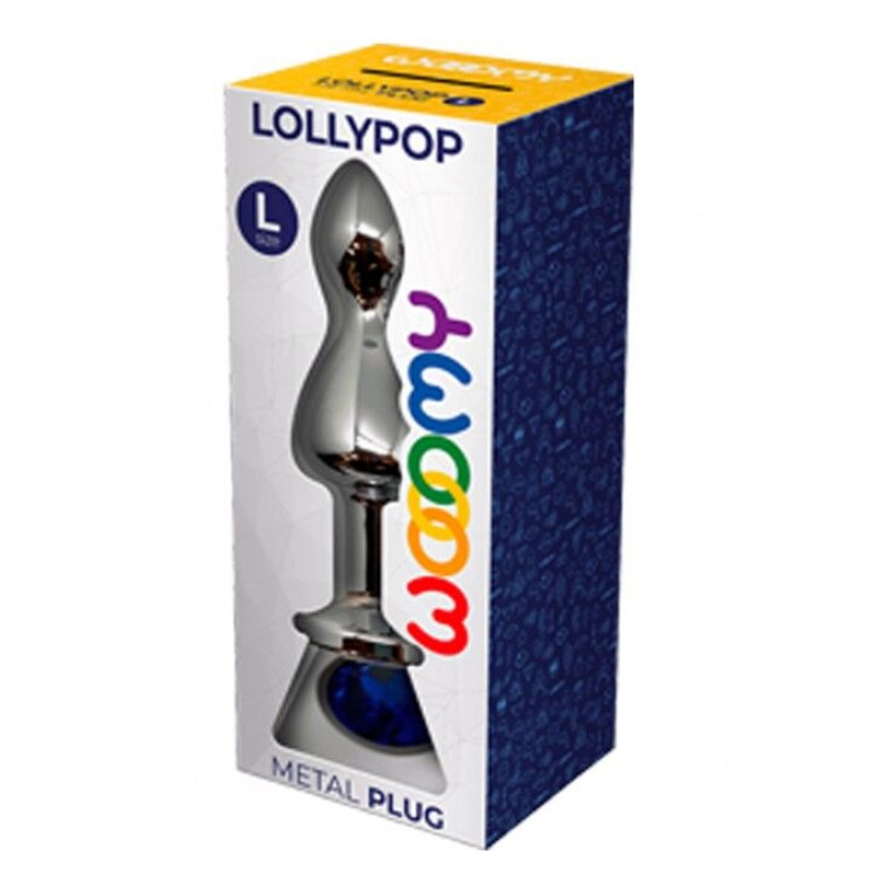 Металлическая анальна пробка Wooomy Lollypop Double Ball Metal Plug Blue L диаметр 3,5, длина 10,5см Металлическая анальна пробка Wooomy Lollypop Double Ball Metal Plug Blue L диаметр 3,5, длина 10,5см