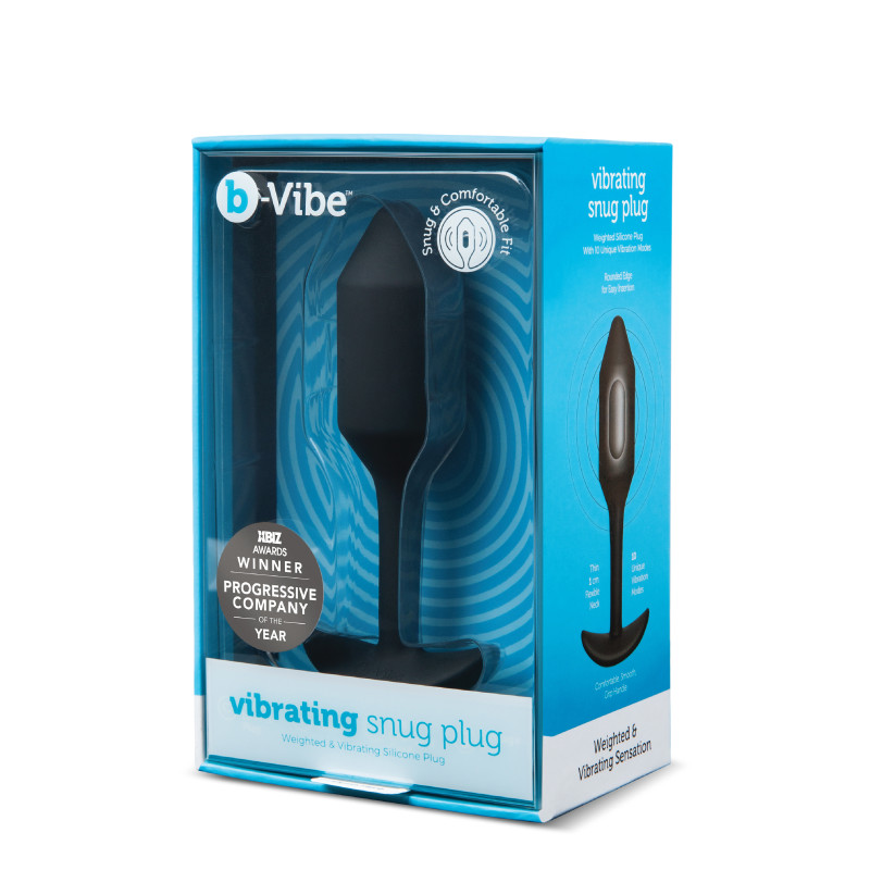 Анальная пробка с вибрацией B-Vibe Snug Plug 2 черная Анальная пробка с вибрацией B-Vibe Snug Plug 2 черная