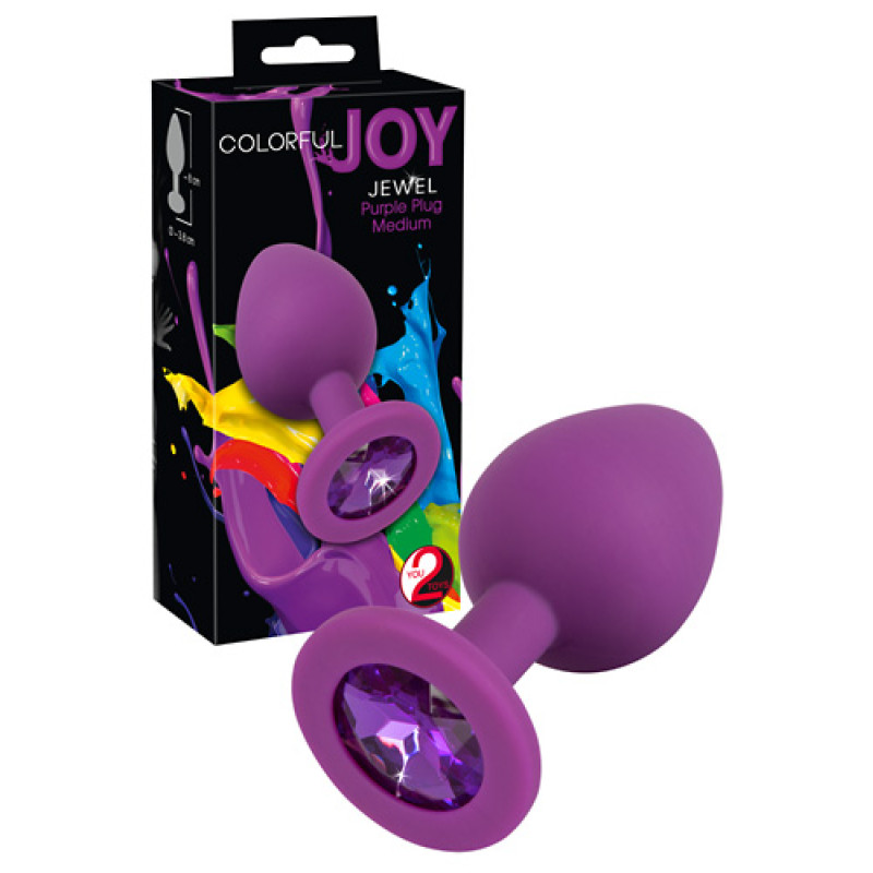 Анальная пробка You2Toys Colorful Joy jewel Фиолетовая Анальная пробка You2Toys Colorful Joy jewel Фиолетовая