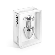 Анальная пробка со стразой Diogol Anni round stainless steel 2,5 см