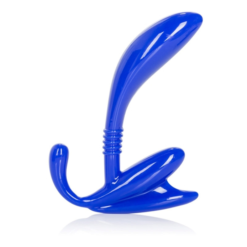 Анальна пробка California Exotic Novelties Apollo Curved Prostate Probe Синя Анальна пробка California Exotic Novelties Apollo Curved Prostate Probe Синя