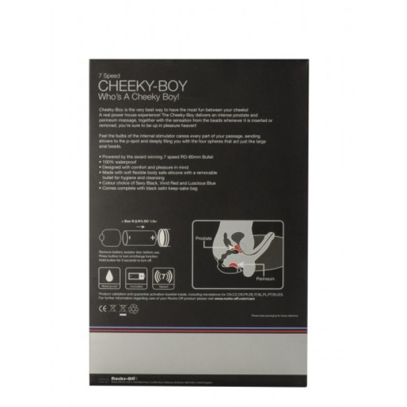 Масажер простати Rocks Off Cheeky-Boy Блакитний