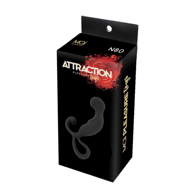 Масажери простати MAI Attraction Toys №80 Чорний 13,4/3,2 см Масажери простати MAI Attraction Toys №80 Чорний 13,4/3,2 см