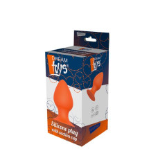 Анальна пробка Dreamtoys Plug With Suction Cup Помаранчева M