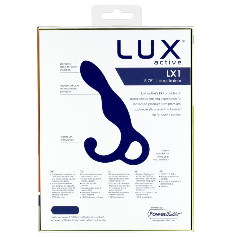 Массажер простаты Lux Active LX1 Anal Trainer 5.75', Dark Blue, виброшар. Массажер простаты Lux Active LX1 Anal Trainer 5.75', Dark Blue, виброшар.