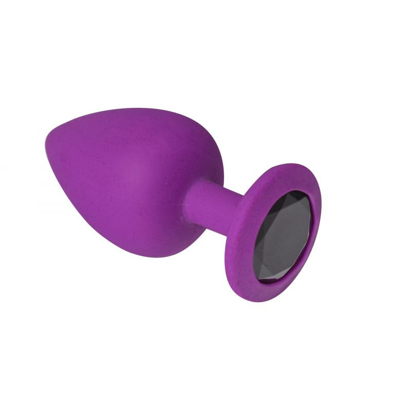 Анальная пробка sLash Silicone Black Diamond M Фиолетовая Анальная пробка sLash Silicone Black Diamond M Фиолетовая