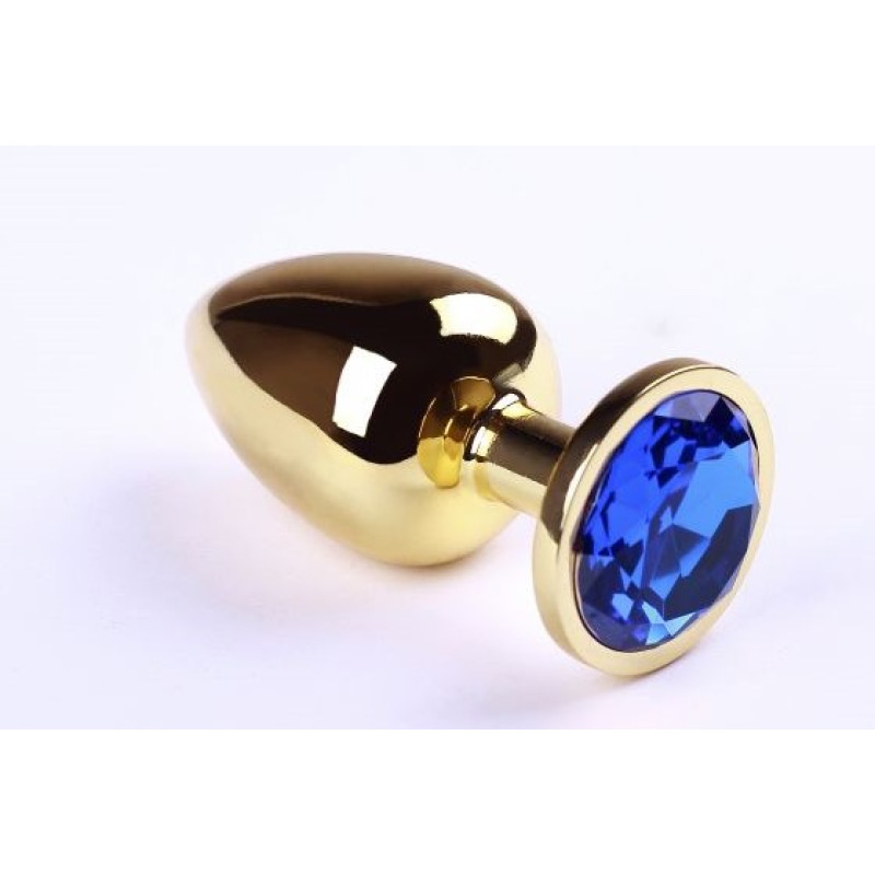 Анальная пробка sLash Sapphire L Золотая Анальная пробка sLash Sapphire L Золотая