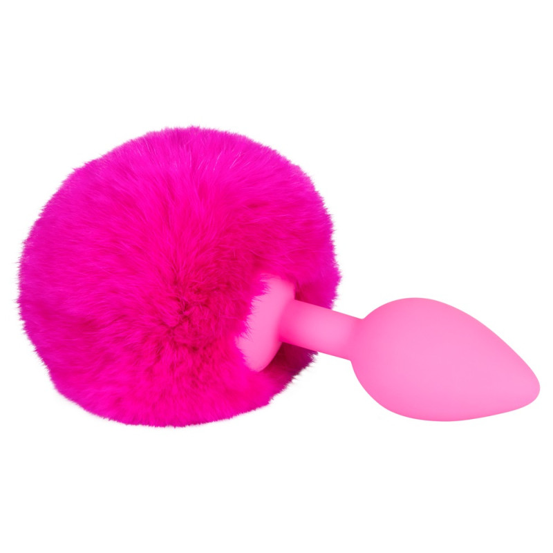 Анальна пробка You2Toys Colorful Joy Bunny Tail Plug Рожева Анальна пробка You2Toys Colorful Joy Bunny Tail Plug Рожева
