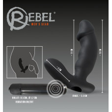 Массажер простаты Rebel Cock-shaped vibe Prostata-Vibrator Черный