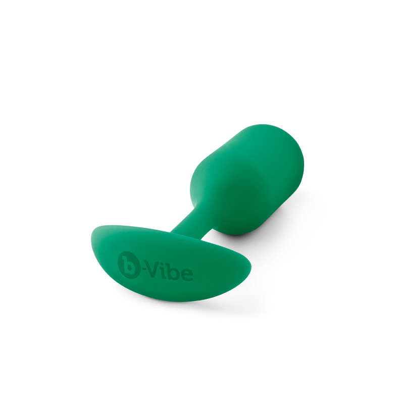Анальна пробка із зміщеним центром ваги B-Vibe Snug Plug 2 зелена Анальна пробка із зміщеним центром ваги B-Vibe Snug Plug 2 зелена