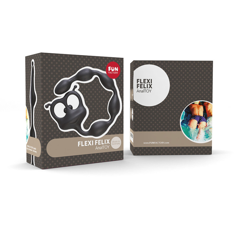 Анальні намисто Fun Factory Flexi Felix Чорні Анальні намисто Fun Factory Flexi Felix Чорні