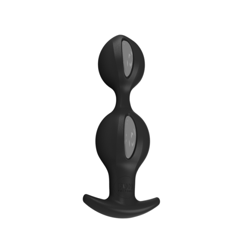 Анальная пробка Fun Factory B Balls Черная/Серая Анальная пробка Fun Factory B Balls Черная/Серая