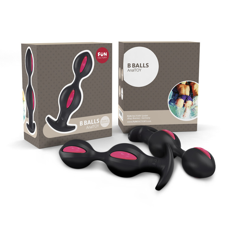 Анальная пробка Fun Factory B Balls Черная Анальная пробка Fun Factory B Balls Черная