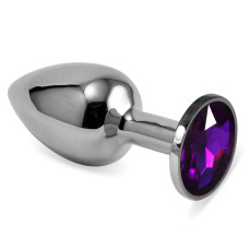 Анальная пробка LoveToy Heavy Metal Anal Plug Rosebud Classic S Purple
