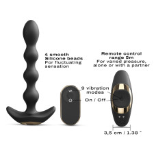 Анальный вибратор-ожерелье Dorcel FLEXI BALLS, гибкий ствол, пульт ДУ