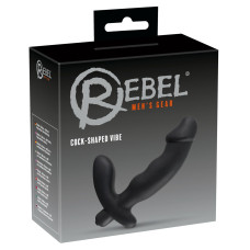 Массажер простаты Rebel Cock-shaped vibe Prostata-Vibrator Черный