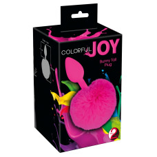 Анальная пробка You2Toys Colorful Joy Bunny Tail Plug Розовая