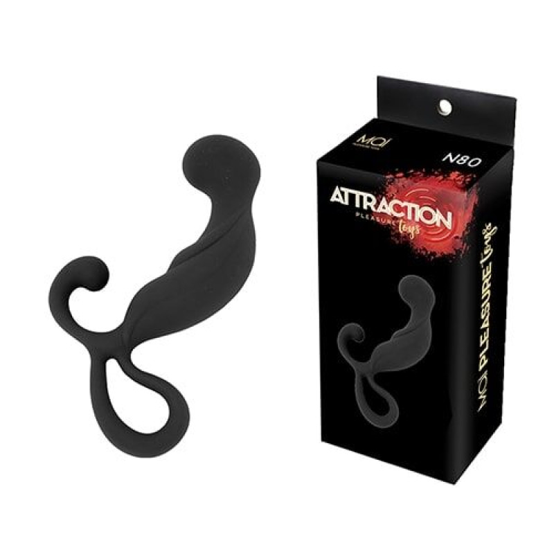 Масажери простати MAI Attraction Toys №80 Чорний 13,4/3,2 см Масажери простати MAI Attraction Toys №80 Чорний 13,4/3,2 см