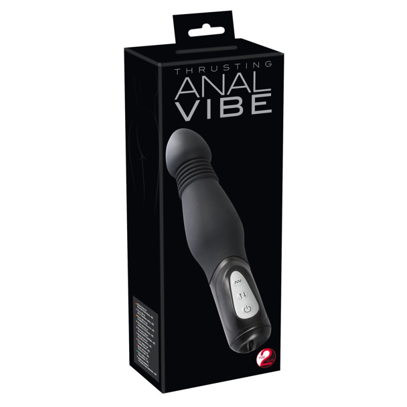 Анальный вибратор You2Toys Black Thrusting Anal Vibe Анальный вибратор You2Toys Black Thrusting Anal Vibe