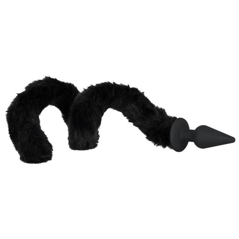 Анальная пробка Bad Kitty Plug and Tail Черная Анальная пробка Bad Kitty Plug and Tail Черная