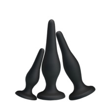 Анальные пробки Pretty Love Begginer's Mini Anal Kit Черная