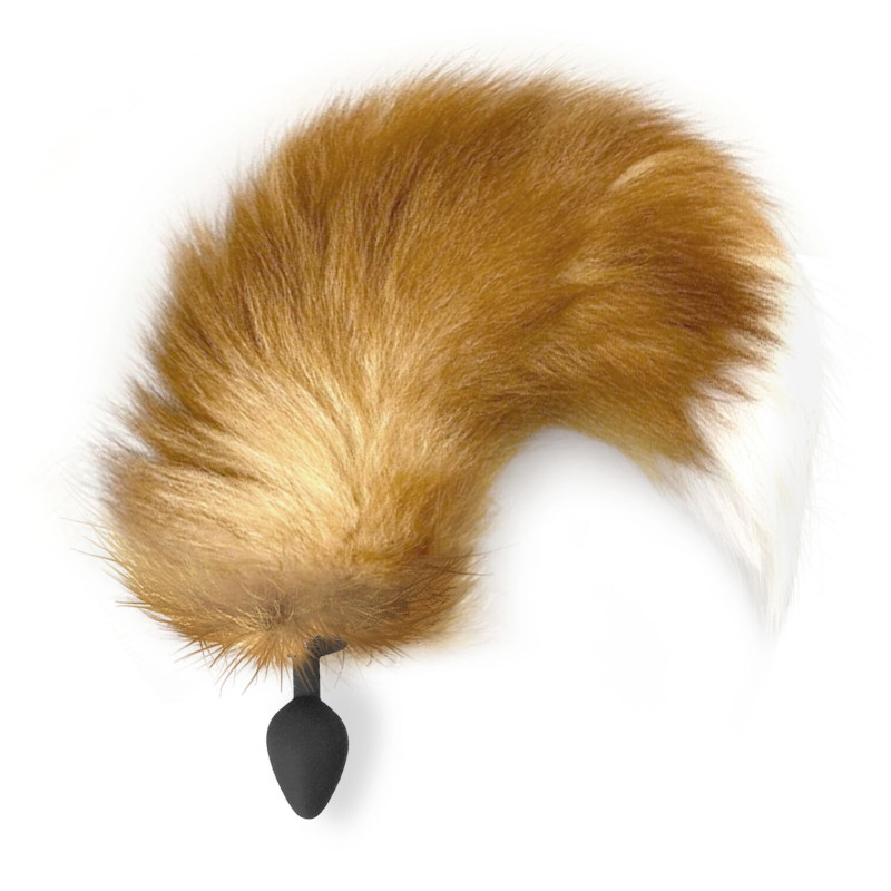 Силиконовая анальная пробка с хвостом из натурального меха Art of Sex size M Red Fox fox Силиконовая анальная пробка с хвостом из натурального меха Art of Sex size M Red Fox fox