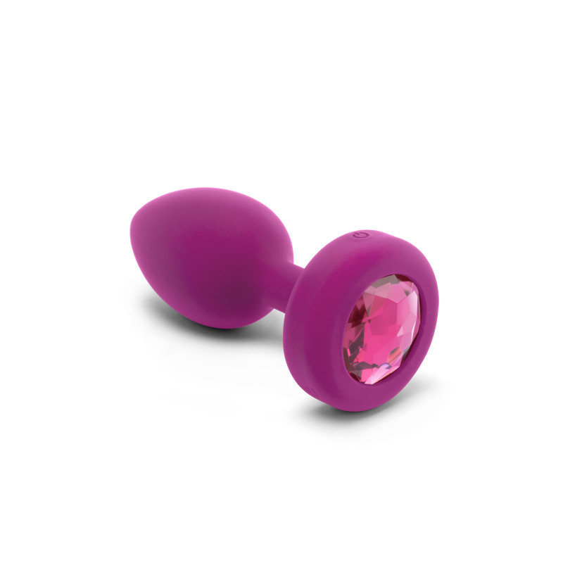 Анальная пробка с вибрацией и камнем B-Vibe Vibrating Jewel Plug, розовая, S/M Анальная пробка с вибрацией и камнем B-Vibe Vibrating Jewel Plug, розовая, S/M