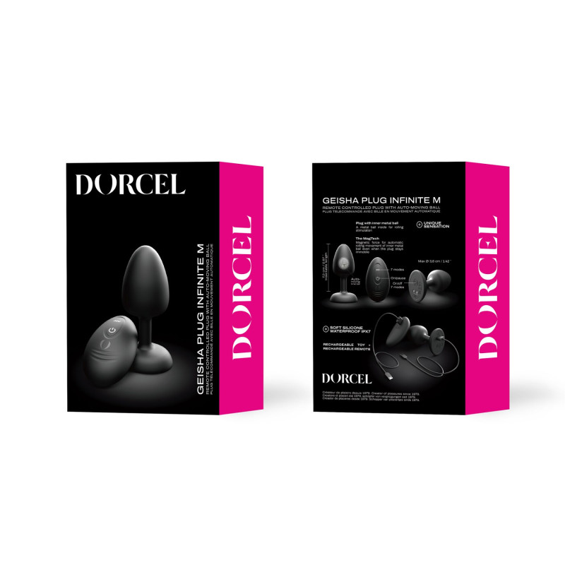 Анальна вібропробка Dorcel GEISHA PLUG INFINITE M Анальна вібропробка Dorcel GEISHA PLUG INFINITE M