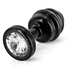 Анальна пробка зі стразою Diogol Anni Ano 3,5 см Чорна