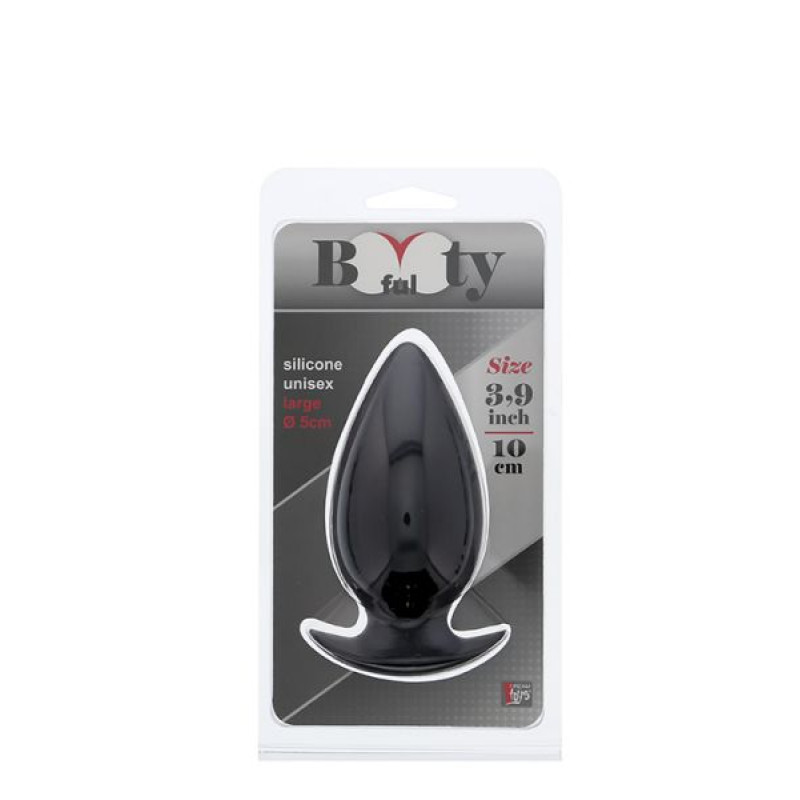 Анальна пробка Dreamtoys Bootyful Large 3.9Inch Чорна Анальна пробка Dreamtoys Bootyful Large 3.9Inch Чорна