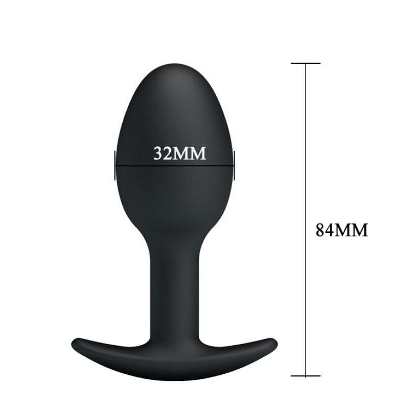 Анальная пробка Pretty Love silicone Anal Plug Черная Анальная пробка Pretty Love silicone Anal Plug Черная