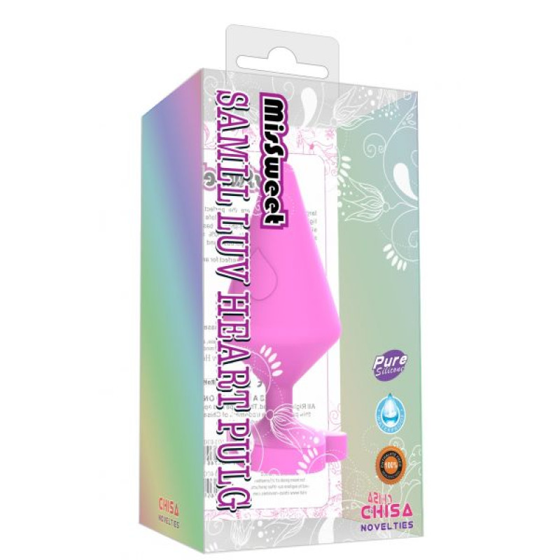 Анальная пробка Chisa Small Luv Heart Plug Розовая Анальная пробка Chisa Small Luv Heart Plug Розовая