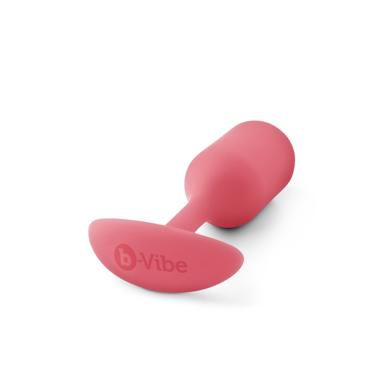 Анальна пробка із зміщеним центром ваги B-Vibe Snug Plug 2 каралова Анальна пробка із зміщеним центром ваги B-Vibe Snug Plug 2 каралова