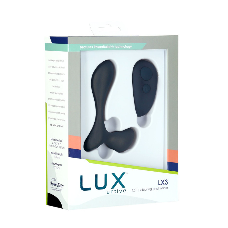 Вибромассажер простаты Lux Active LX3 Vibrating Anal Trainer, пульт ДУ Вибромассажер простаты Lux Active LX3 Vibrating Anal Trainer, пульт ДУ