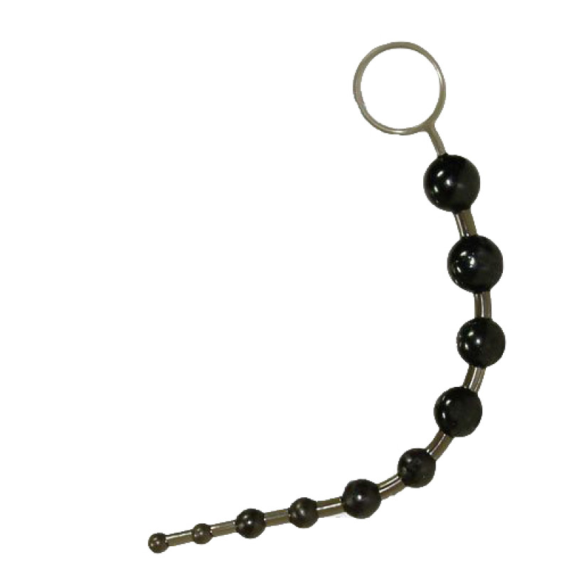 Анальная цепочка California Exotic Novelties X-10 Beads Черная Анальная цепочка California Exotic Novelties X-10 Beads Черная