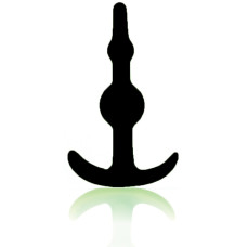 Анальна пробка NMC Smiling Silicone Butt Plug Чорна