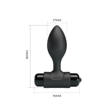 Анальна пробка Pretty Love Vibra Butt Plug Black