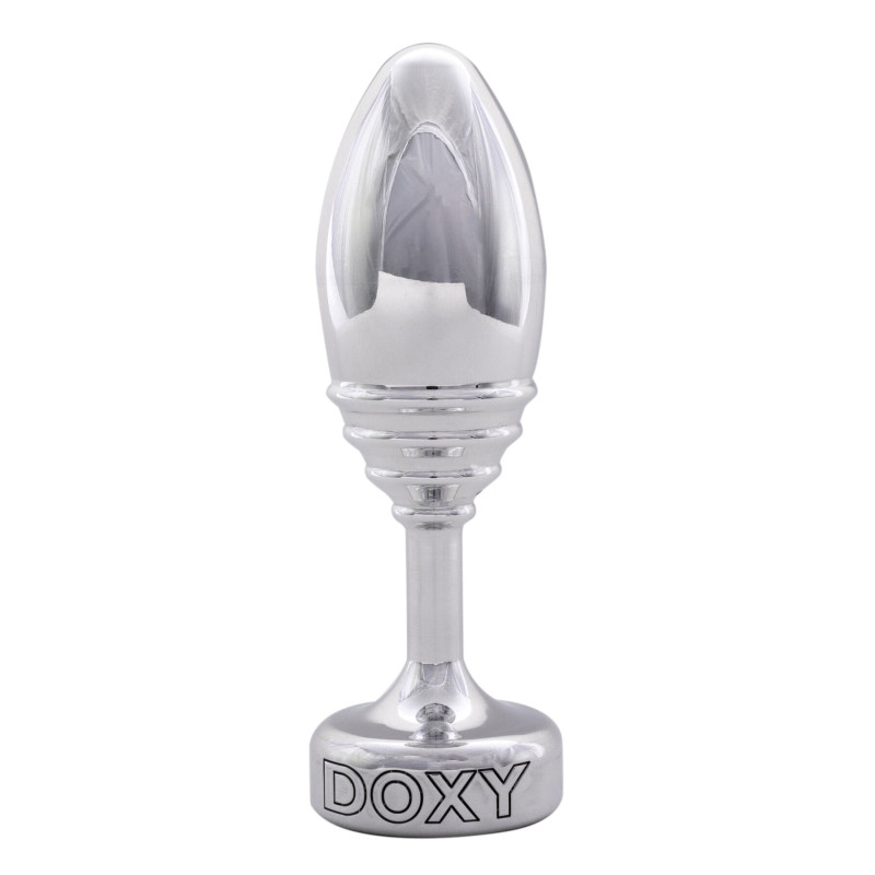 Металлическая анальная пробка DOXY Butt Plug RIBBED, ребристая, диаметр 3,3 см Металлическая анальная пробка DOXY Butt Plug RIBBED, ребристая, диаметр 3,3 см