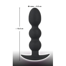 Анальная пробка Black Velvets Heavy Beads, 145 г