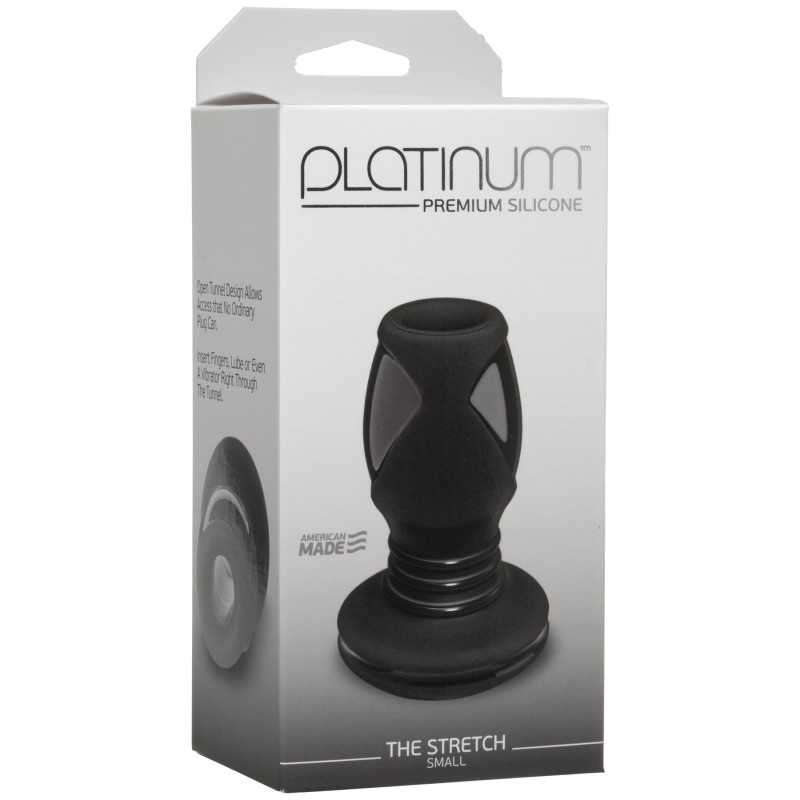 Анальный туннель Doc Johnson Platinum Premium Silicone — The Stretch — Small — Black Анальный туннель Doc Johnson Platinum Premium Silicone — The Stretch — Small — Black