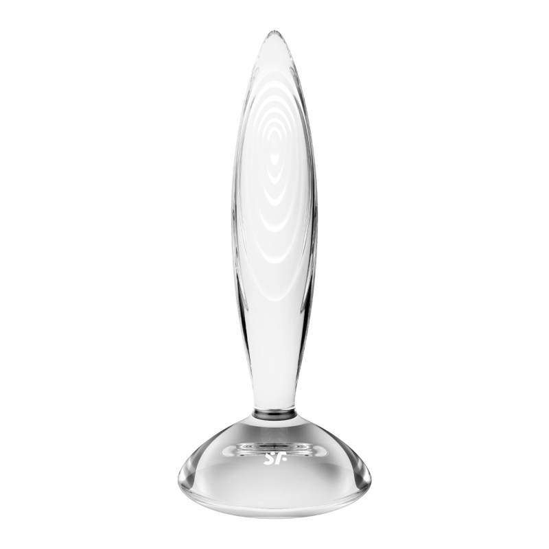 Стеклянная анальная пробка Satisfyer Sparkling Crystal, очень прочная, термостойкая