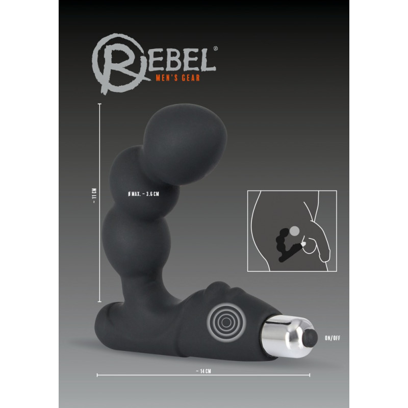Массажер простаты Rebel Prostate Stimulator Черный Массажер простаты Rebel Prostate Stimulator Черный