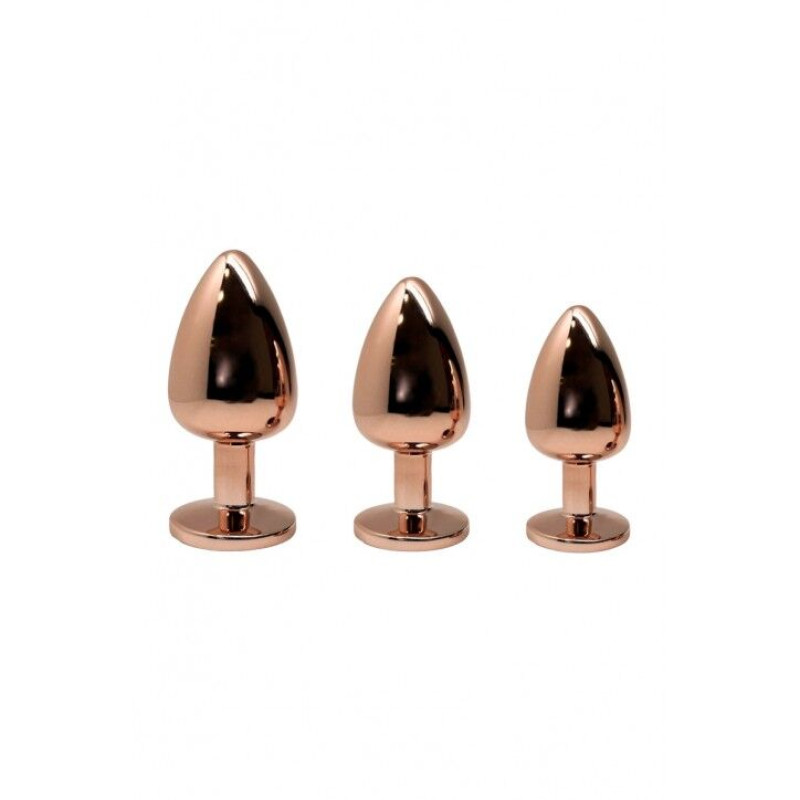 Металева анальна пробка Wooomy Tralalo Rose Gold Metal Plug Magenta S, діаметр 2,8 см, довжина 7 см Металева анальна пробка Wooomy Tralalo Rose Gold Metal Plug Magenta S, діаметр 2,8 см, довжина 7 см