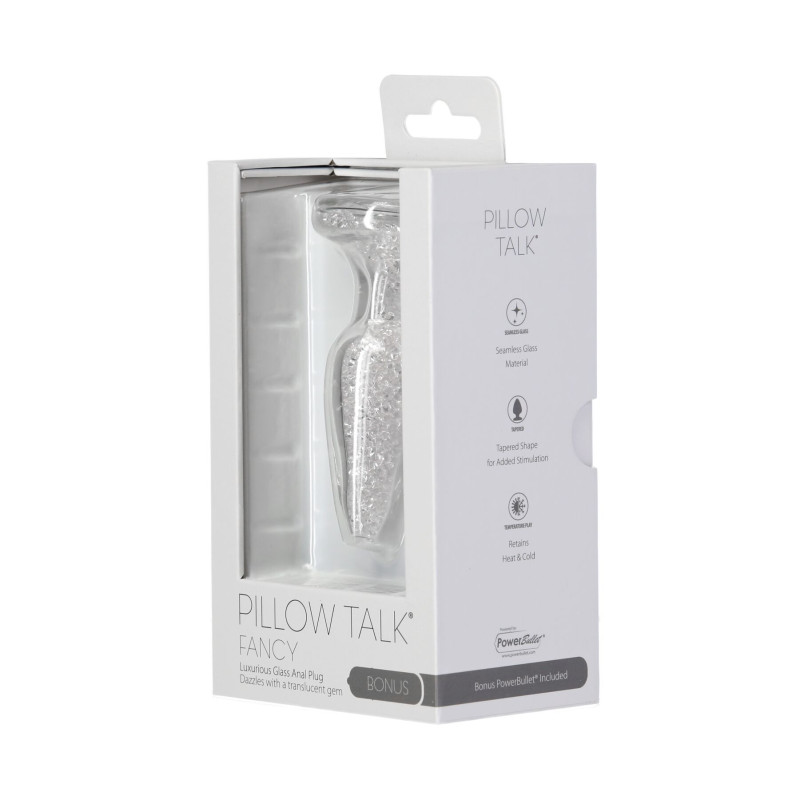Стеклянная анальная пробка Pillow Talk Fancy Luxurious Glass Anal Plug, ⌀3,1см, вибропуля в подарок Стеклянная анальная пробка Pillow Talk Fancy Luxurious Glass Anal Plug, ⌀3,1см, вибропуля в подарок