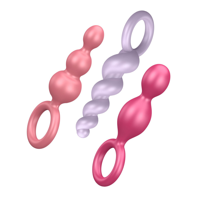 Набор анальных пробок Satisfyer Plugs colored 3 шт Набор анальных пробок Satisfyer Plugs colored 3 шт