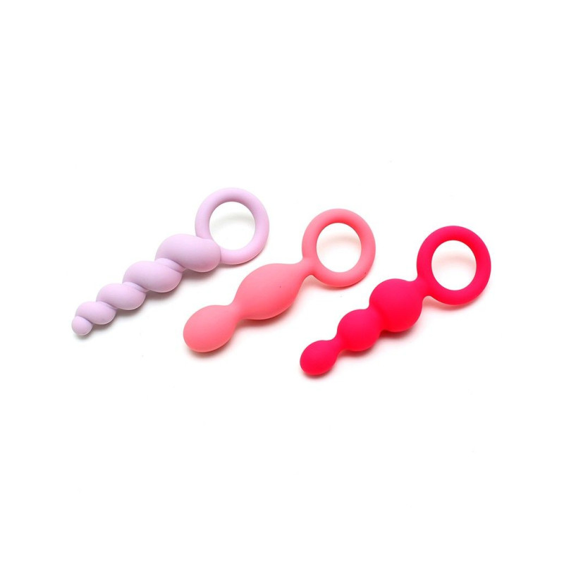 Набор анальных пробок Satisfyer Plugs colored 3 шт Набор анальных пробок Satisfyer Plugs colored 3 шт
