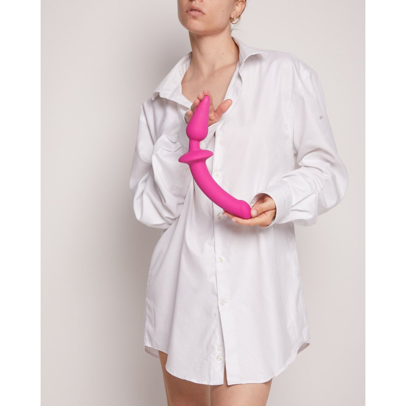 Анальная пробка с дилдо 2в1 Strap-On-Me SWITCH PLUG-IN DILDO Fuchsia L, диаметр 4,5/3,4 см Анальная пробка с дилдо 2в1 Strap-On-Me SWITCH PLUG-IN DILDO Fuchsia L, диаметр 4,5/3,4 см