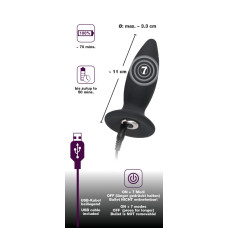 Анальная пробка Black Velvets Rechargeable Plug Small
