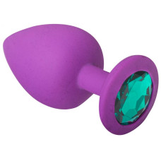 Анальна пробка sLash Silicone Emerald L Фіолетова